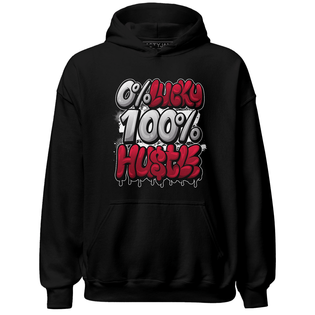 Retro Red Taxi 12s Hoodie Match Lucky Hustle - NastyJamz