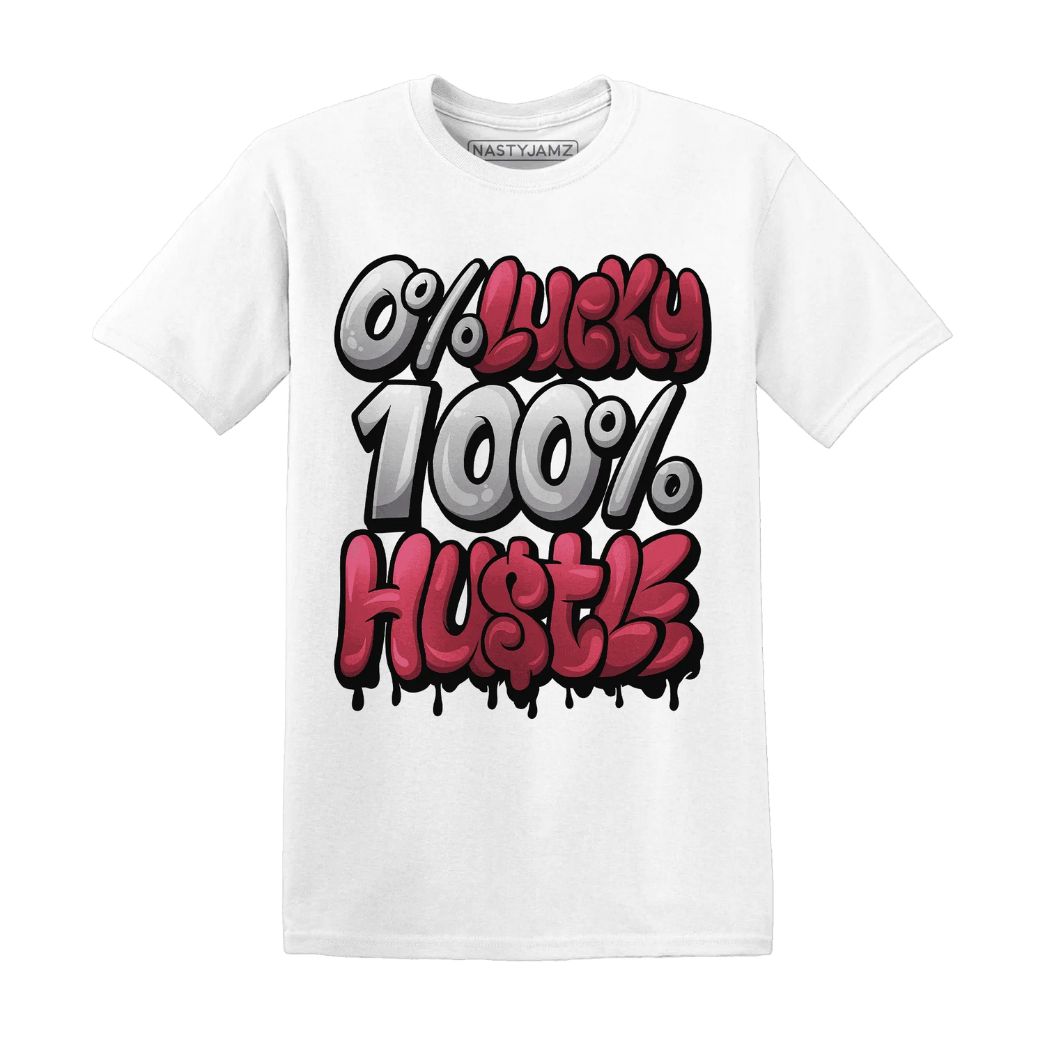 High-85-Metallic-Burgundy-1s-T-Shirt-Match-Lucky-Hustle