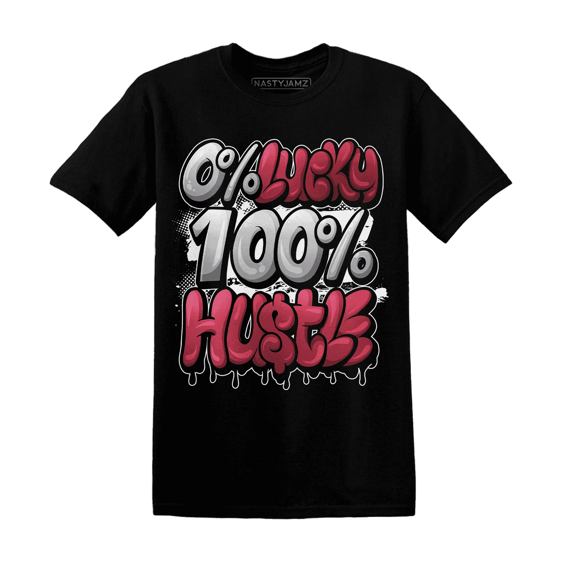 High-85-Metallic-Burgundy-1s-T-Shirt-Match-Lucky-Hustle