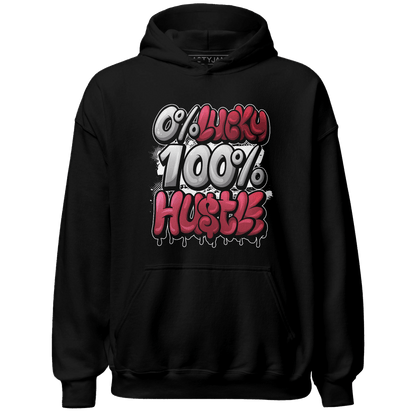 High 85 Metallic Burgundy 1s Hoodie Match Lucky Hustle - NastyJamz