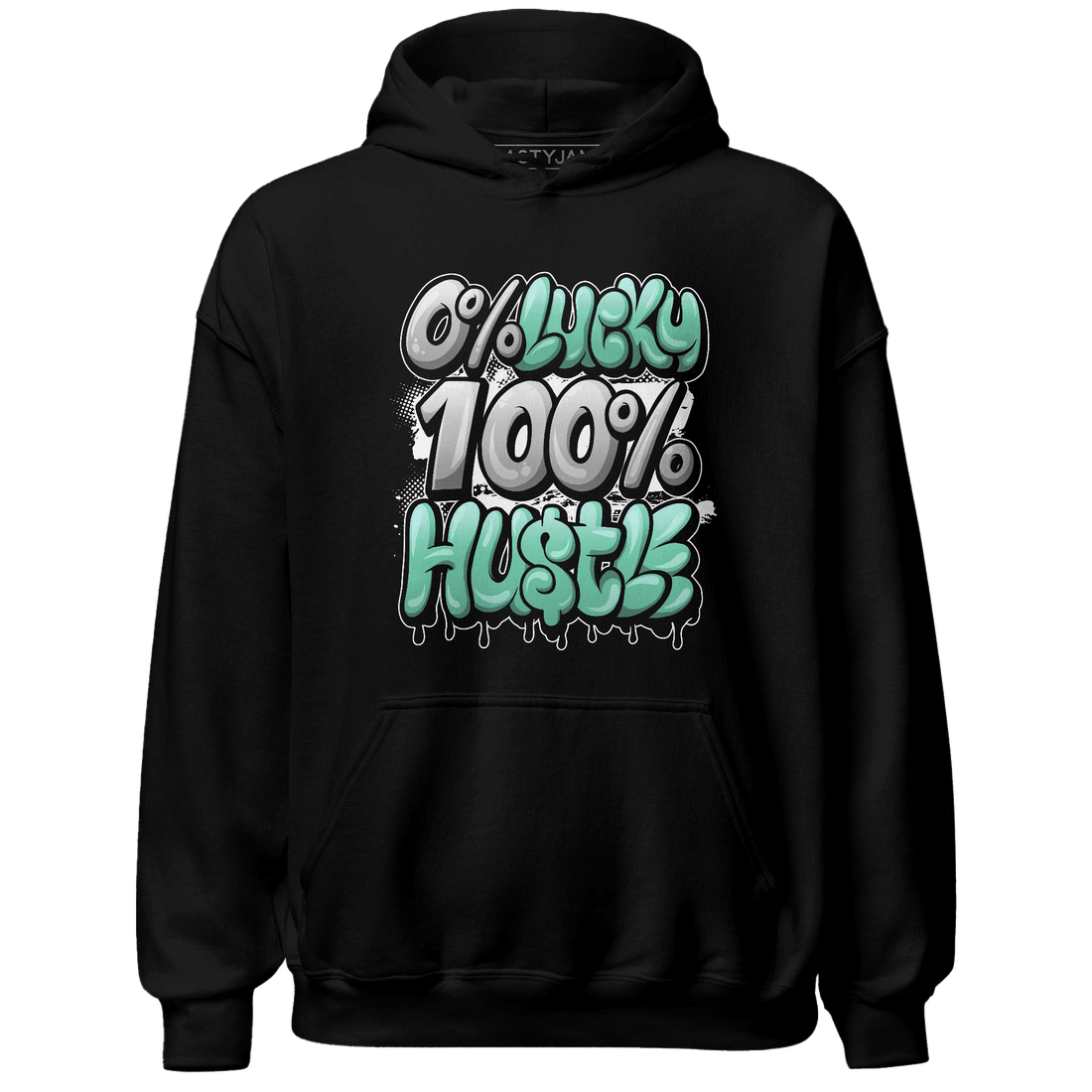 High OG Green Glow 1s Hoodie Match Lucky Hustle - NastyJamz