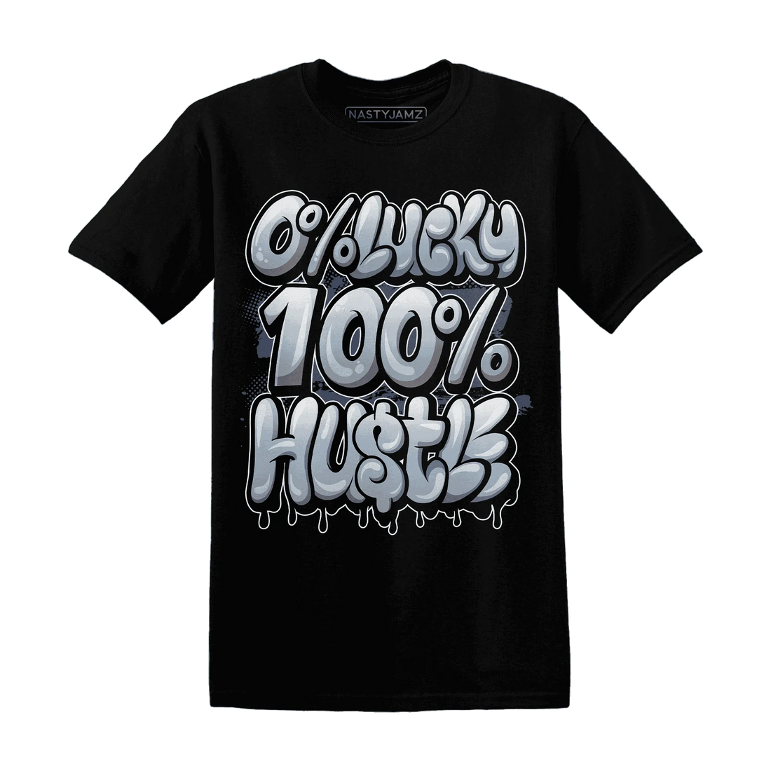 Mid-Diffused-Blue-Grey-1s-T-Shirt-Match-Lucky-Hustle