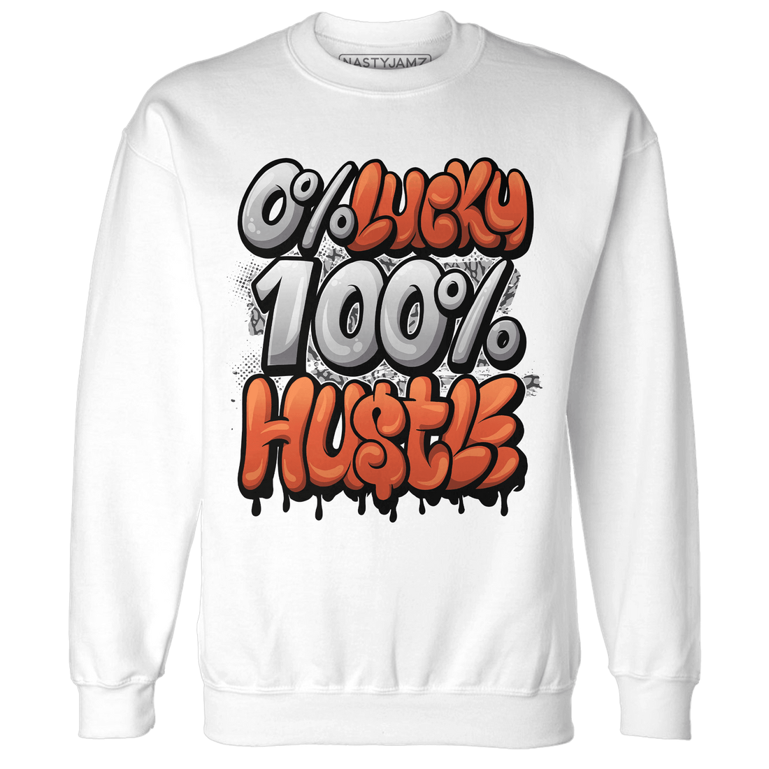 Georgia Peach 3s Sweatshirt Match Lucky Hustle - NastyJamz