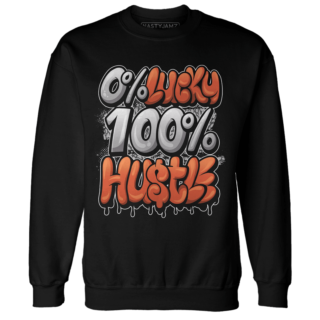 Georgia Peach 3s Sweatshirt Match Lucky Hustle - NastyJamz