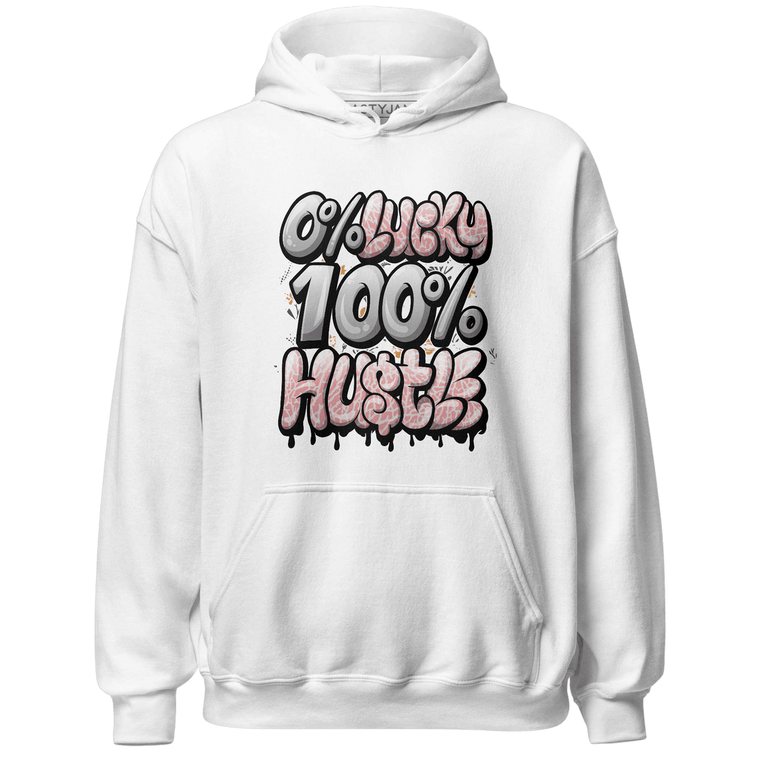 Red Stardust 3s Hoodie Match Lucky Hustle - NastyJamz
