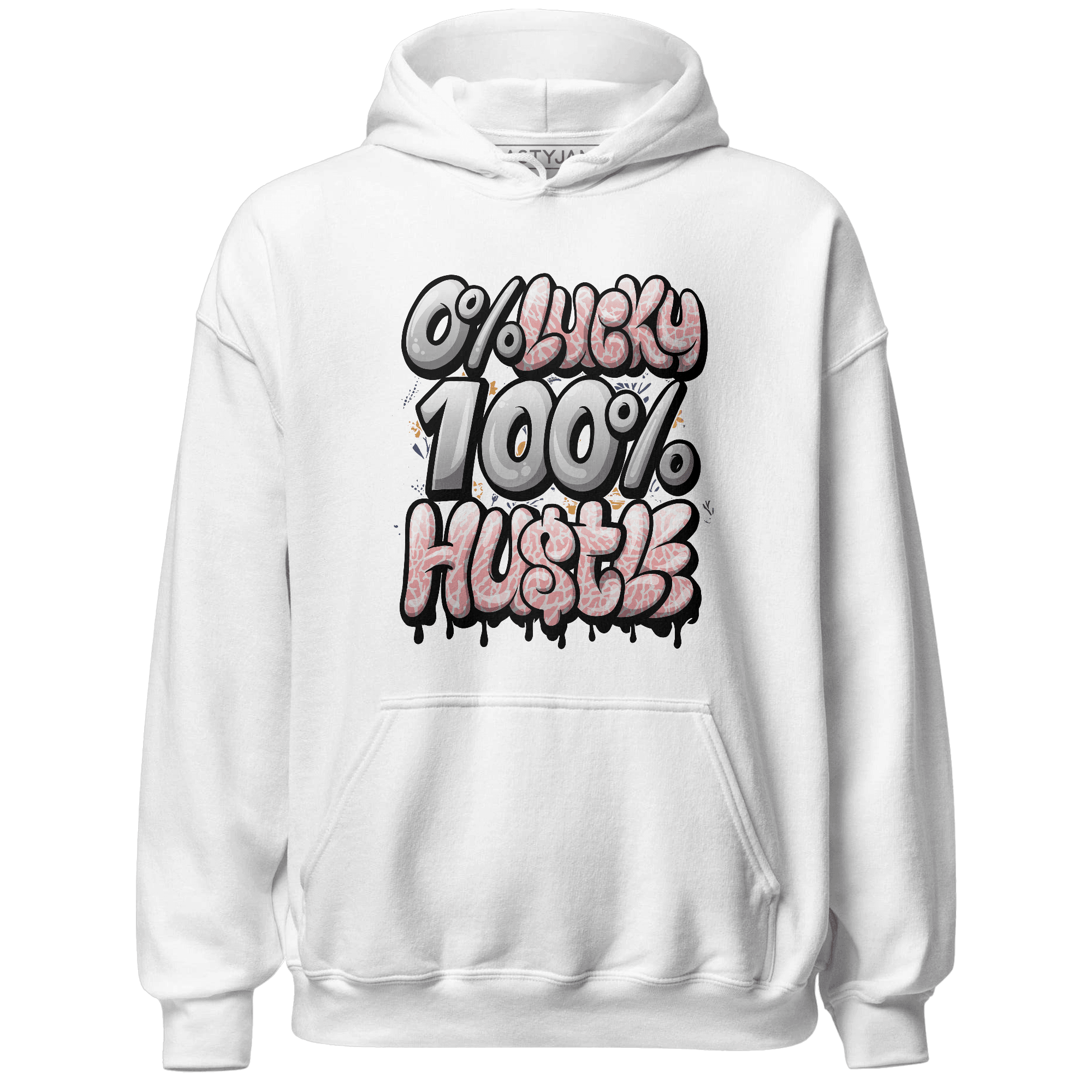 Red Stardust 3s Hoodie Match Lucky Hustle - NastyJamz