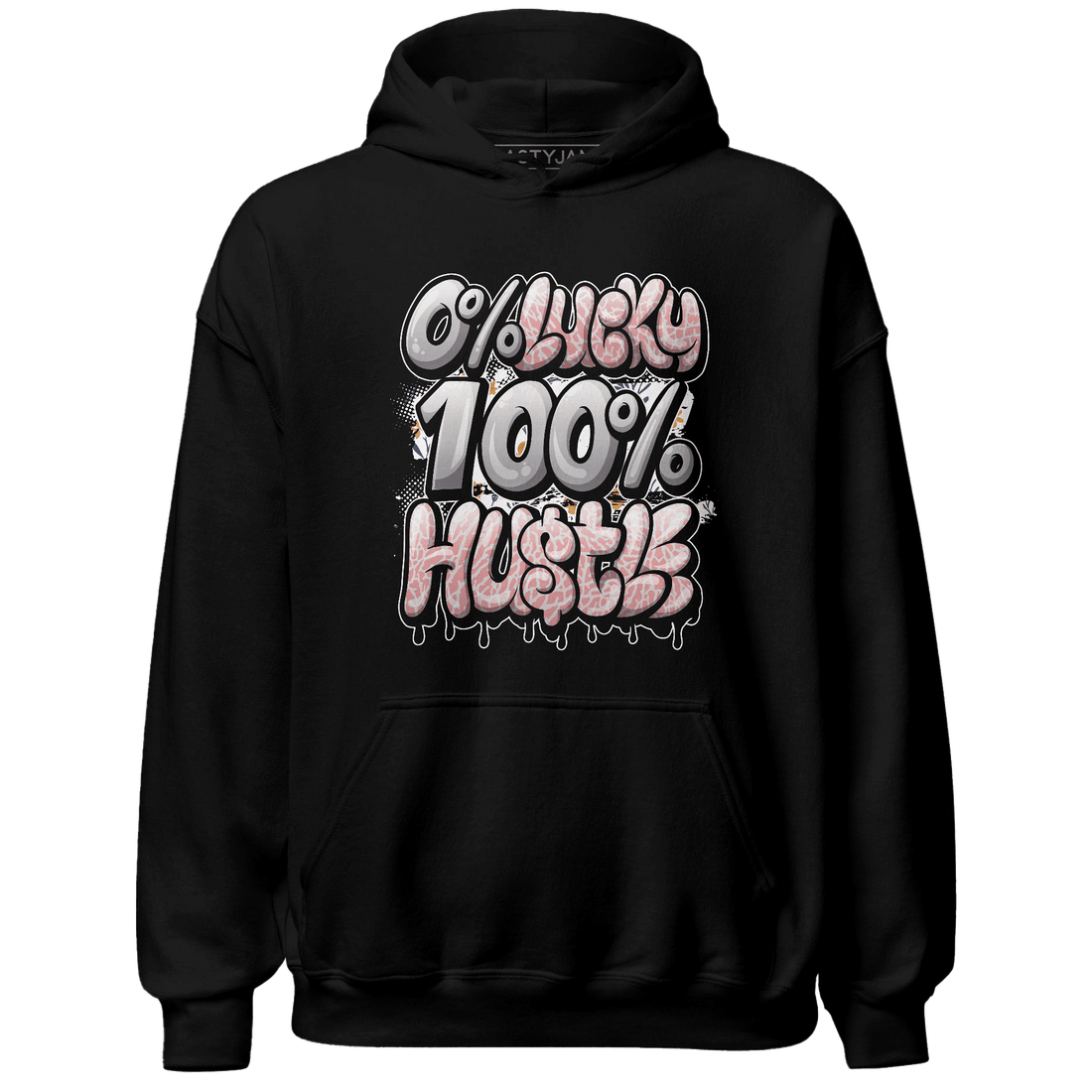 Red Stardust 3s Hoodie Match Lucky Hustle - NastyJamz