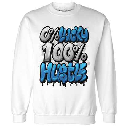 Industrial Blue 4s Sweatshirt Match Lucky Hustle - NastyJamz