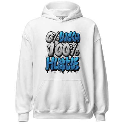 Industrial Blue 4s Hoodie Match Lucky Hustle - NastyJamz