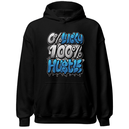 Industrial Blue 4s Hoodie Match Lucky Hustle - NastyJamz