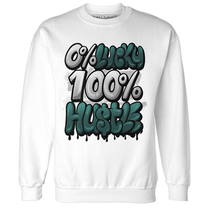 Oxidized Green 4s Sweatshirt Match Lucky Hustle - NastyJamz