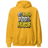 Vivid Sulfur 4s Hoodie Match Lucky Hustle - NastyJamz