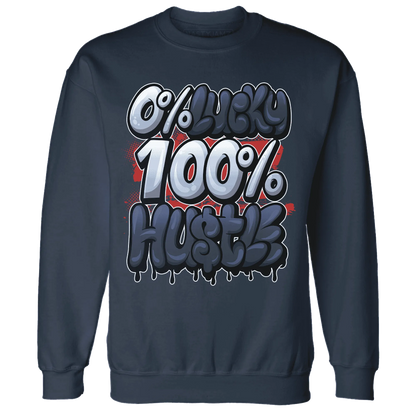 White-Navy-6s-Sweatshirt-Match-Lucky-Hustle