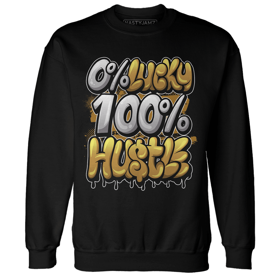 Wheat 13s Sweatshirt Match Lucky Hustle - NastyJamz