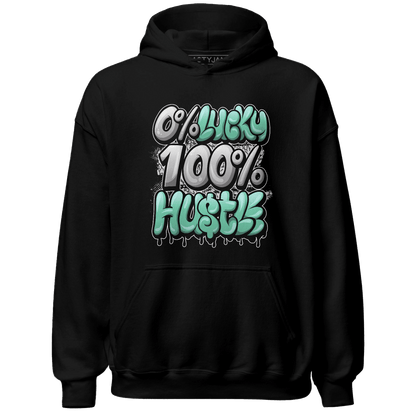 Green Glow 3s Hoodie Match Lucky Hustle - NastyJamz
