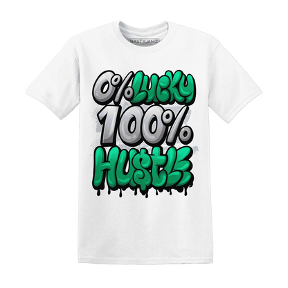 Lucky-Green-5s-T-Shirt-Match-Lucky-Hustle