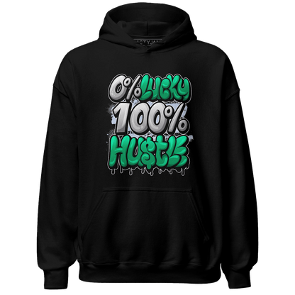 Lucky Green 5s Hoodie Match Lucky Hustle - NastyJamz