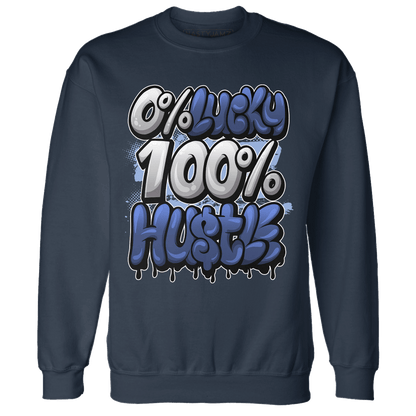 Midnight Navy 5s Sweatshirt Match Lucky Hustle - NastyJamz