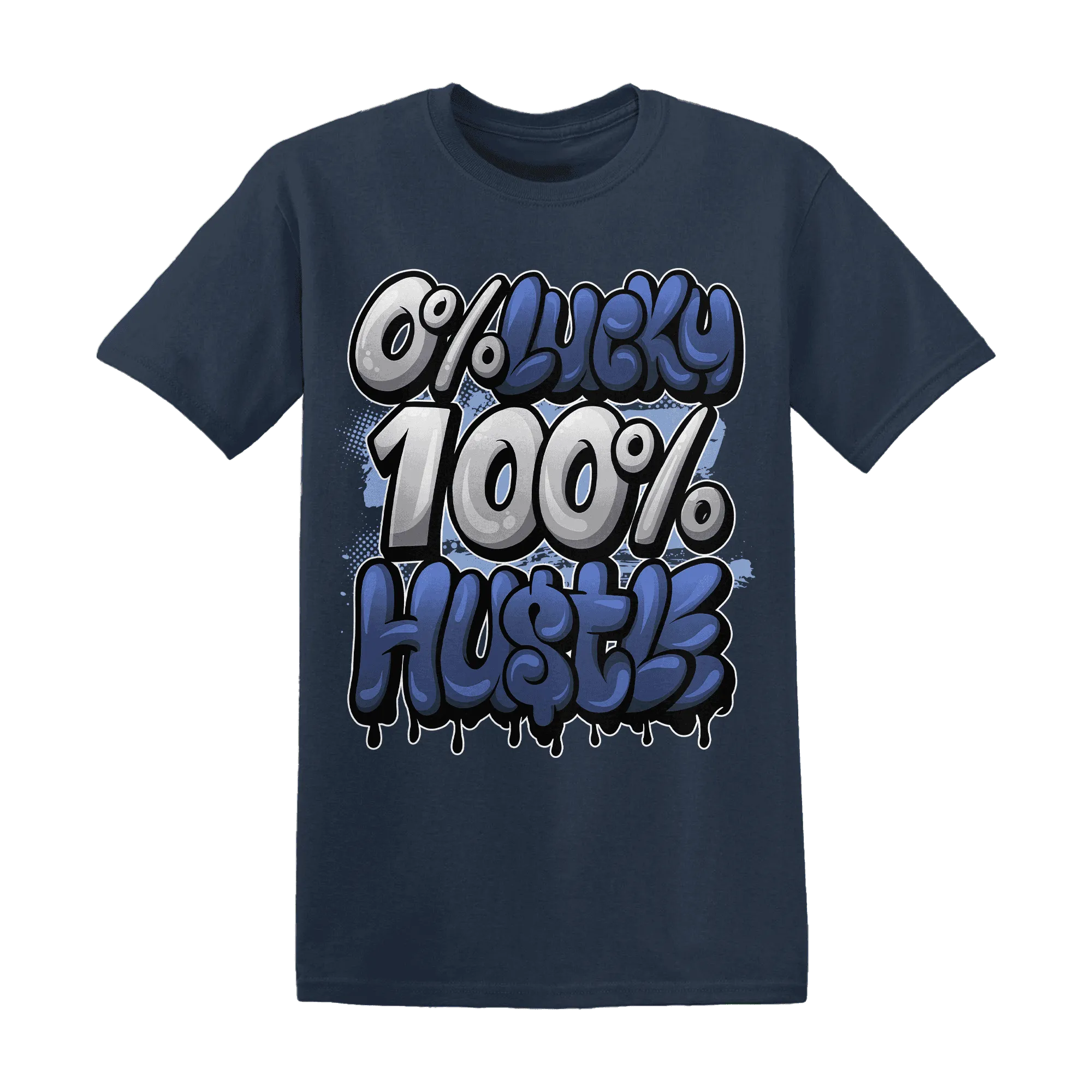 Midnight-Navy-5s-T-Shirt-Match-Lucky-Hustle