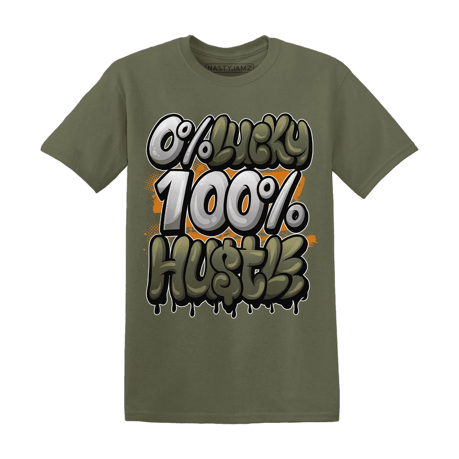 Olive-5s-T-Shirt-Match-Lucky-Hustle