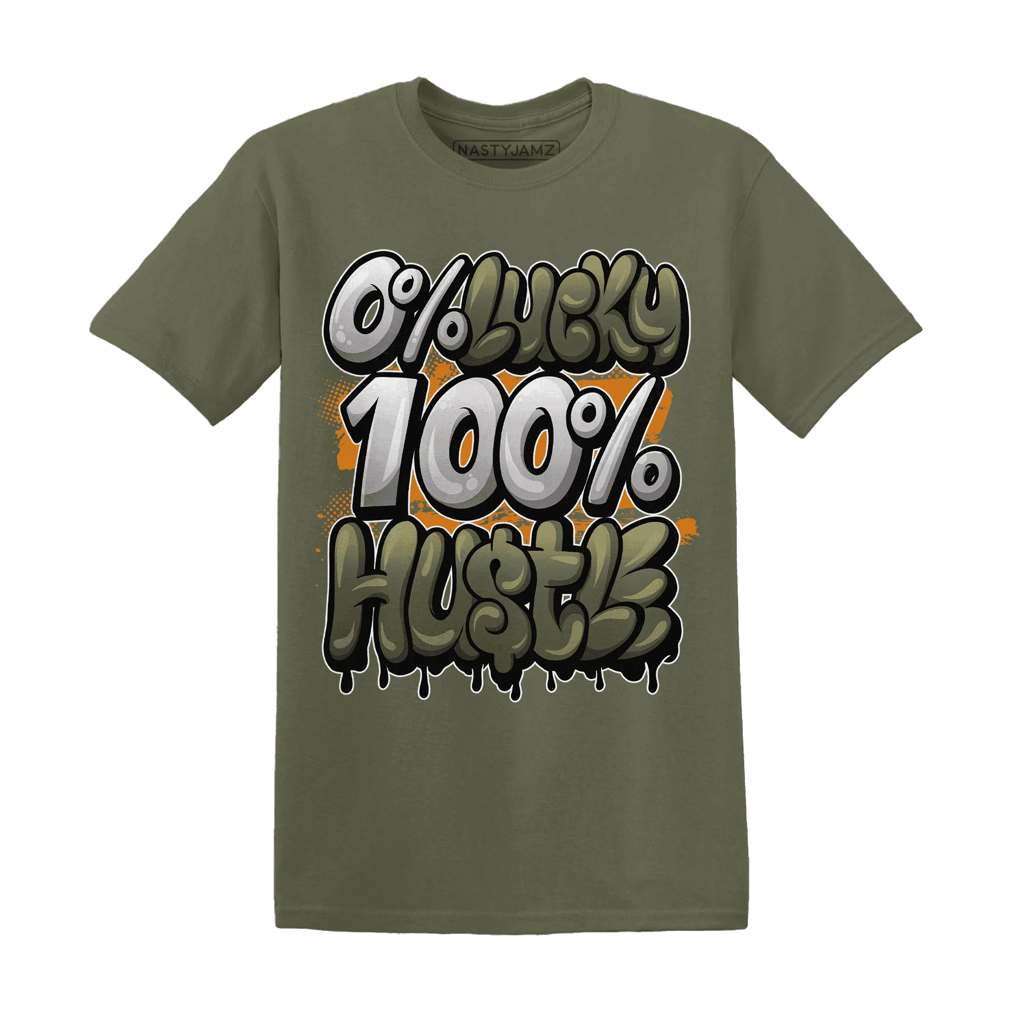 Olive-5s-T-Shirt-Match-Lucky-Hustle