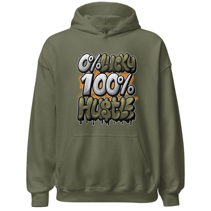 Olive 5s Hoodie Match Lucky Hustle - NastyJamz