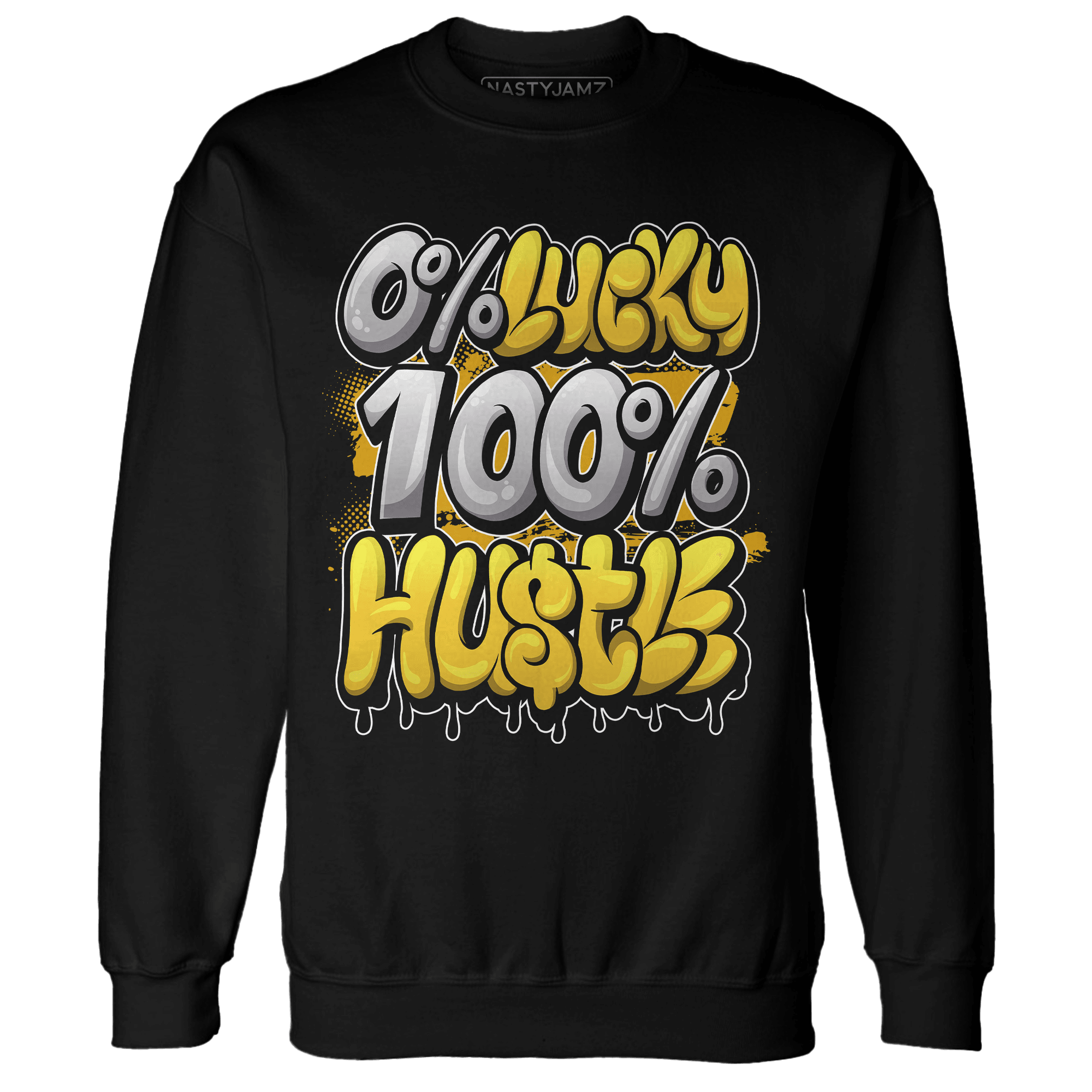 Yellow Ochre 6s Sweatshirt Match Lucky Hustle - NastyJamz