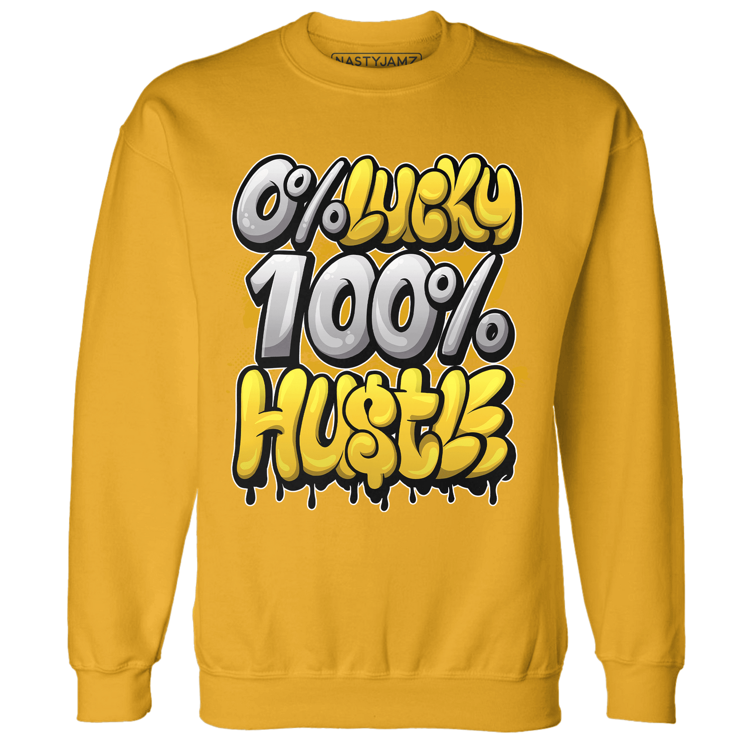 Yellow Ochre 6s Sweatshirt Match Lucky Hustle - NastyJamz