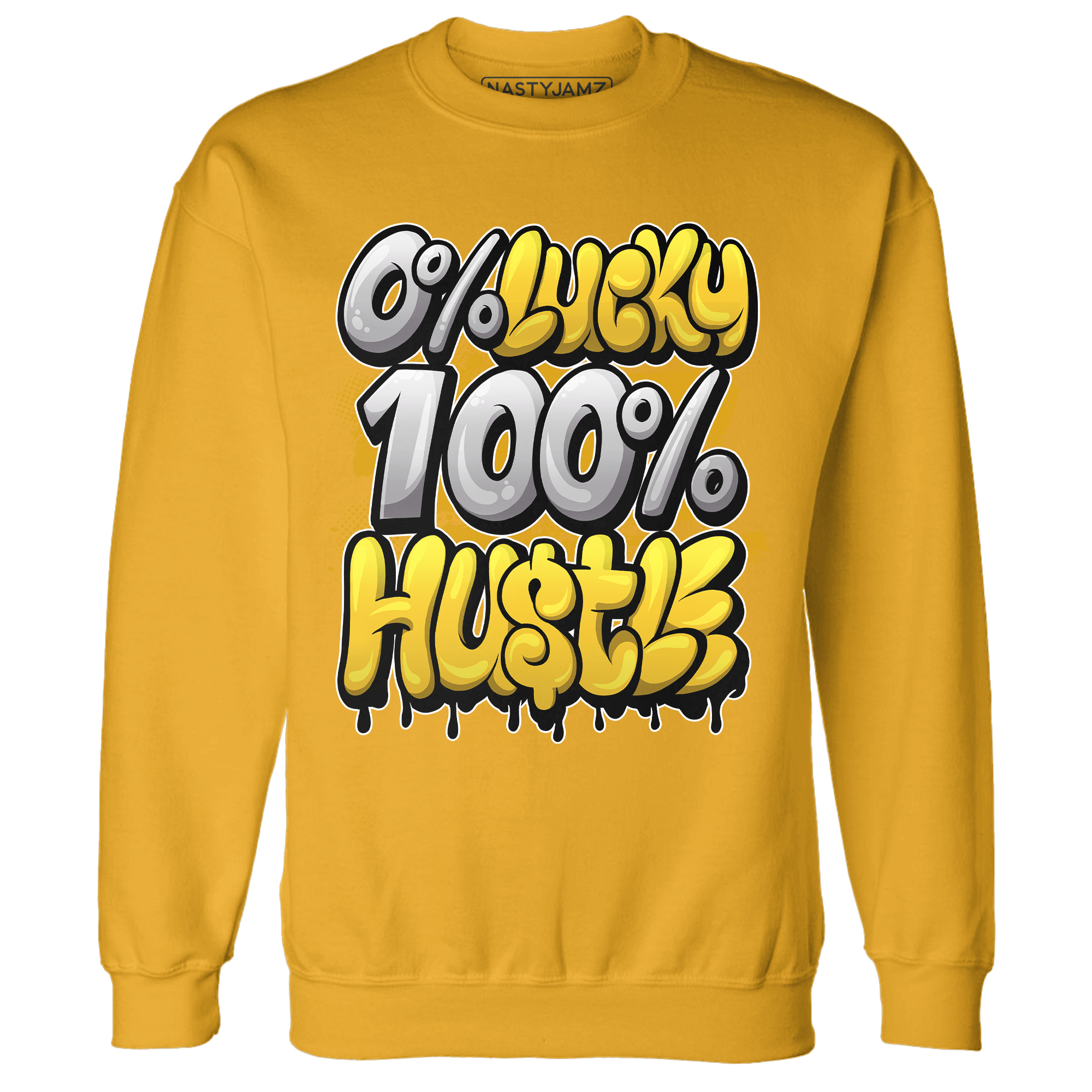 Yellow Ochre 6s Sweatshirt Match Lucky Hustle - NastyJamz