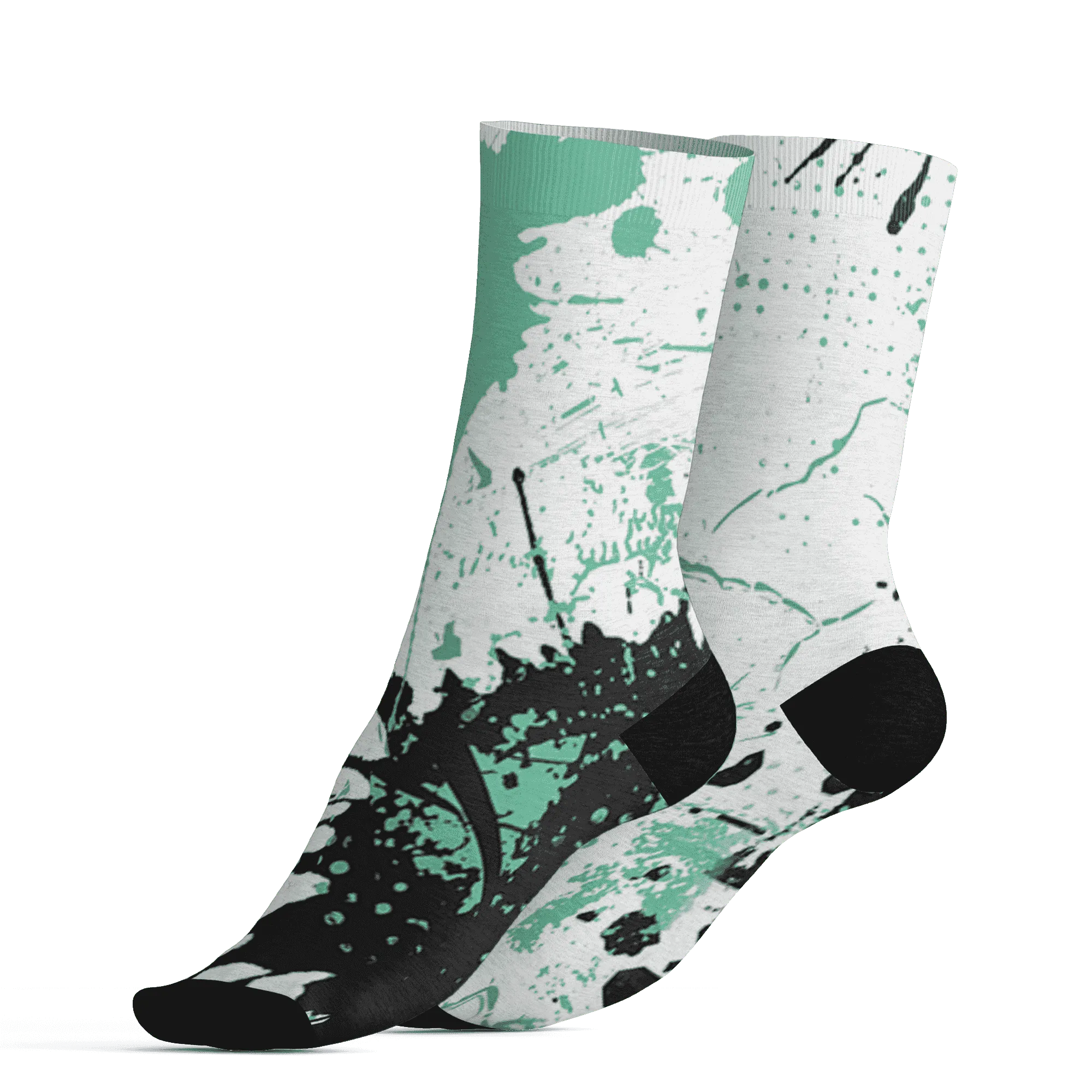 High-OG-Green-Glow-1s-Socks-Match-MO-sneaker-3D