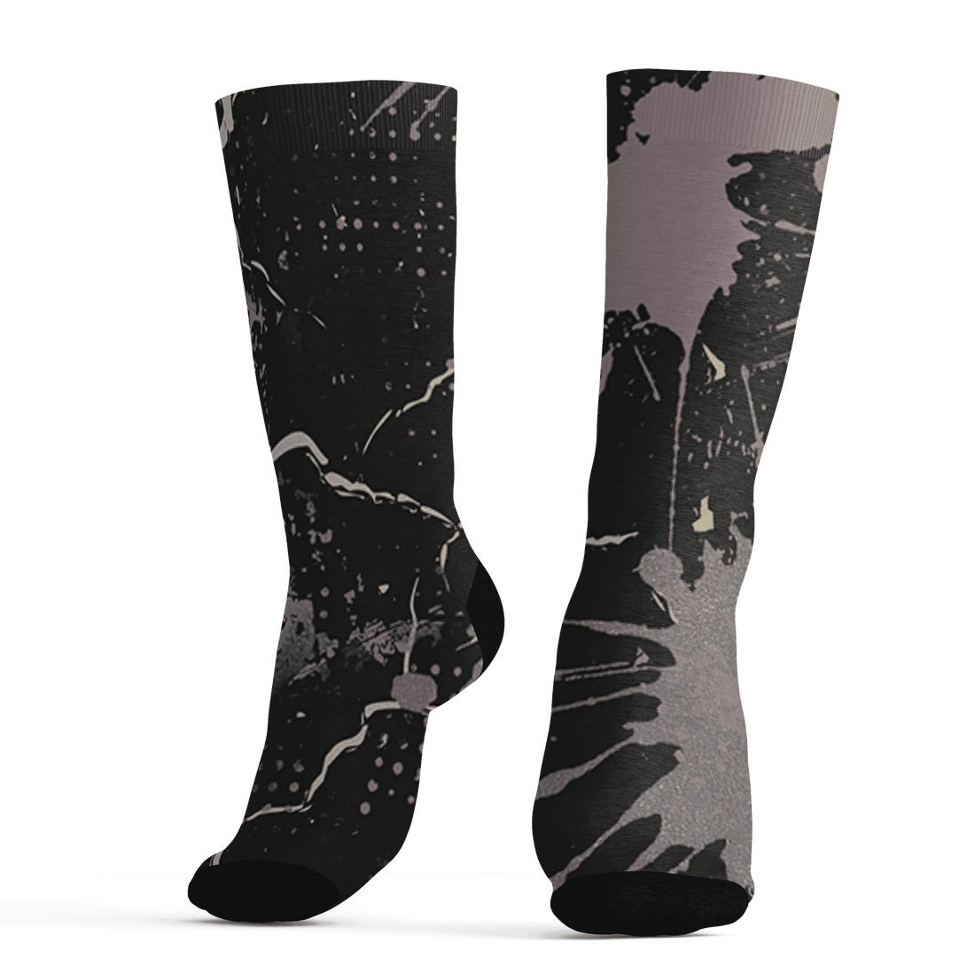 Black-Violet-Ore-3s-Socks-Match-MO-sneaker-3D