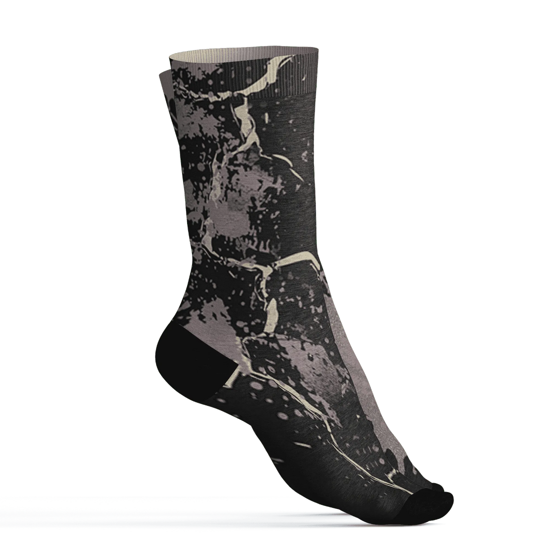 Black-Violet-Ore-3s-Socks-Match-MO-sneaker-3D
