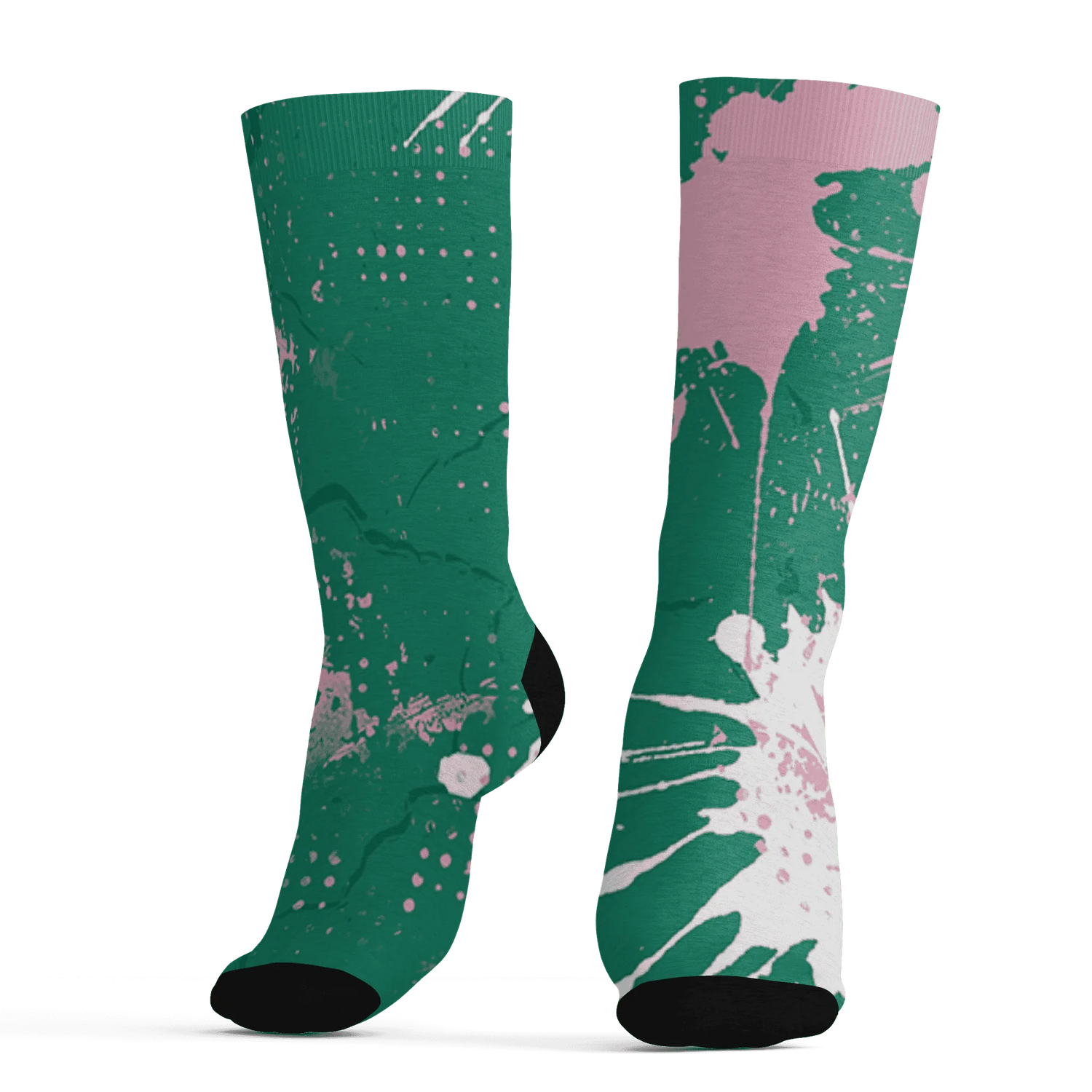Dunk-Pink-Malachite-Medium-Soft-Low-Sail-Socks-Match-MO-sneaker-3D