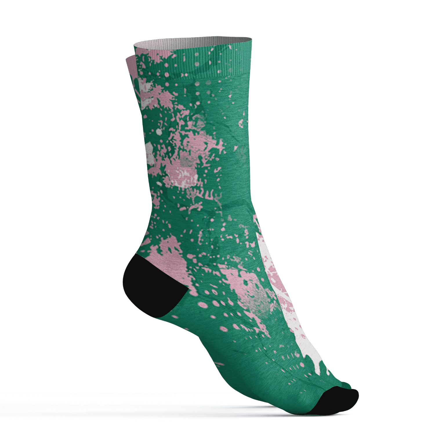 Dunk-Pink-Malachite-Medium-Soft-Low-Sail-Socks-Match-MO-sneaker-3D
