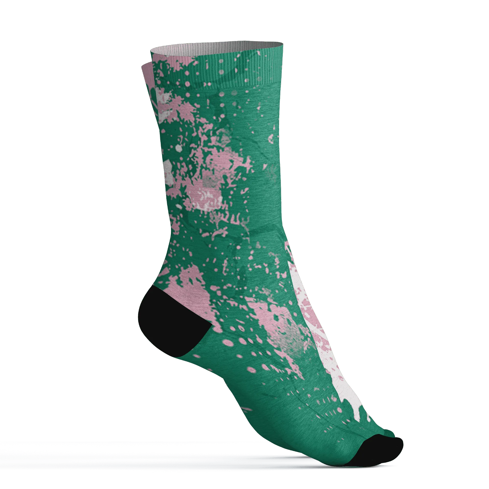 Dunk-Pink-Malachite-Medium-Soft-Low-Sail-Socks-Match-MO-sneaker-3D