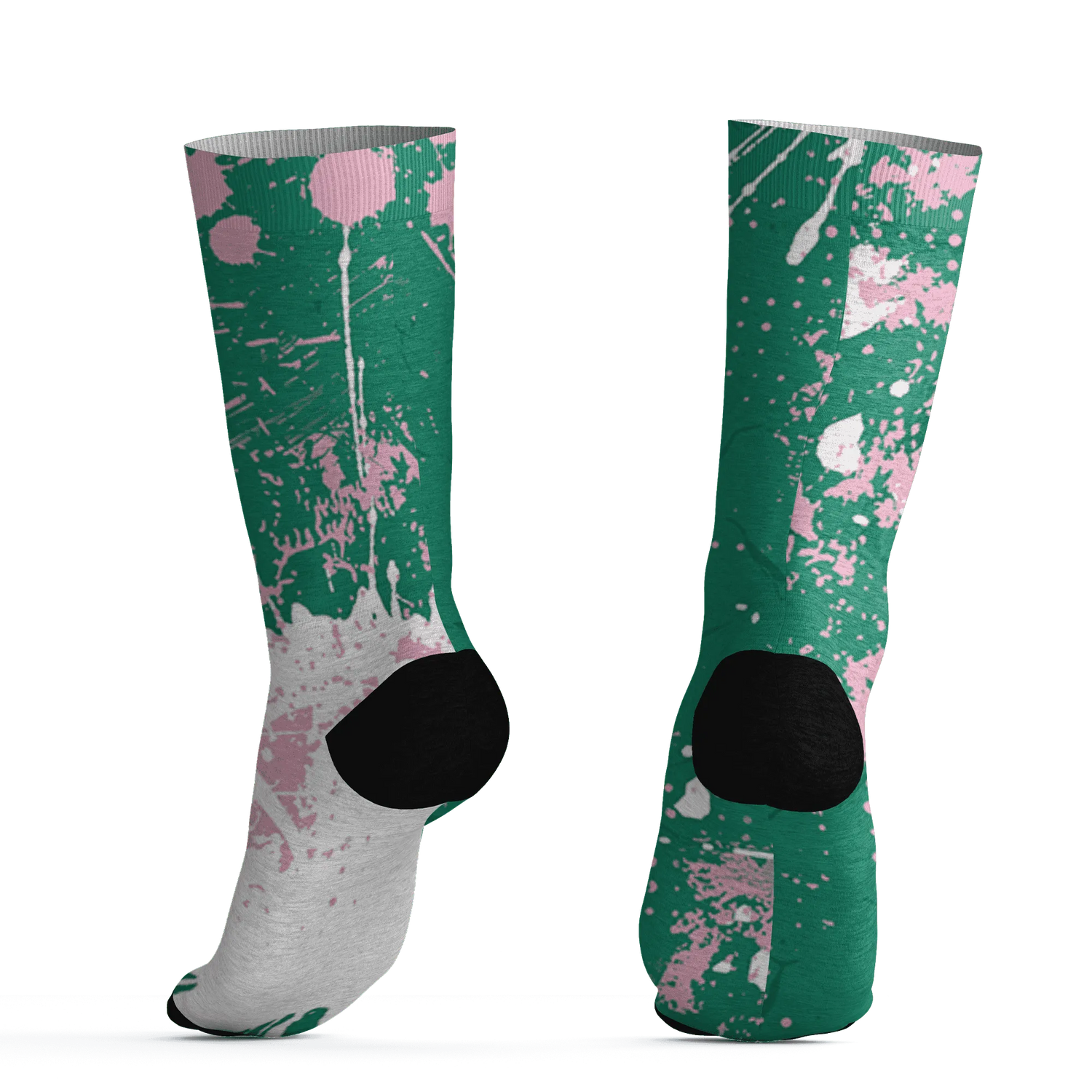 Dunk-Pink-Malachite-Medium-Soft-Low-Sail-Socks-Match-MO-sneaker-3D