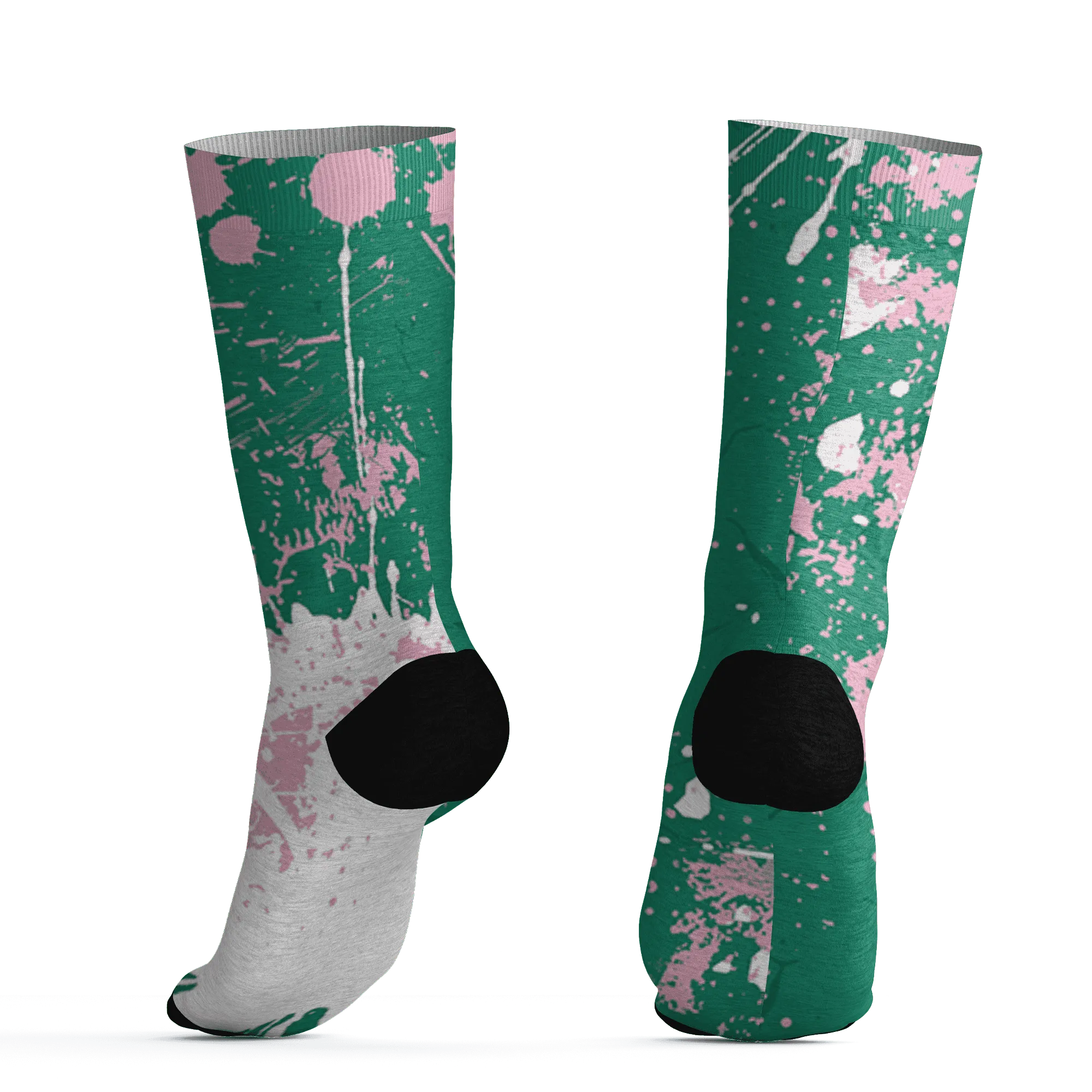 Dunk-Pink-Malachite-Medium-Soft-Low-Sail-Socks-Match-MO-sneaker-3D