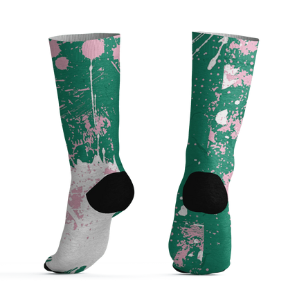 Dunk-Pink-Malachite-Medium-Soft-Low-Sail-Socks-Match-MO-sneaker-3D