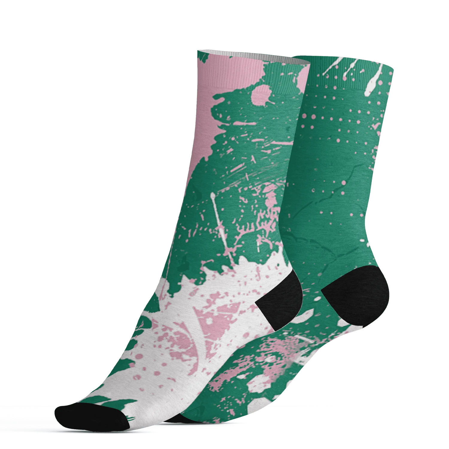 Dunk-Pink-Malachite-Medium-Soft-Low-Sail-Socks-Match-MO-sneaker-3D