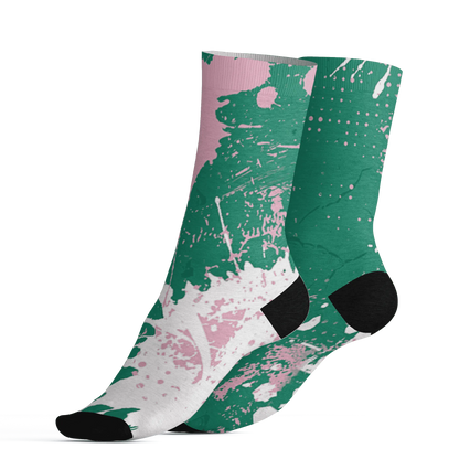 Dunk-Pink-Malachite-Medium-Soft-Low-Sail-Socks-Match-MO-sneaker-3D