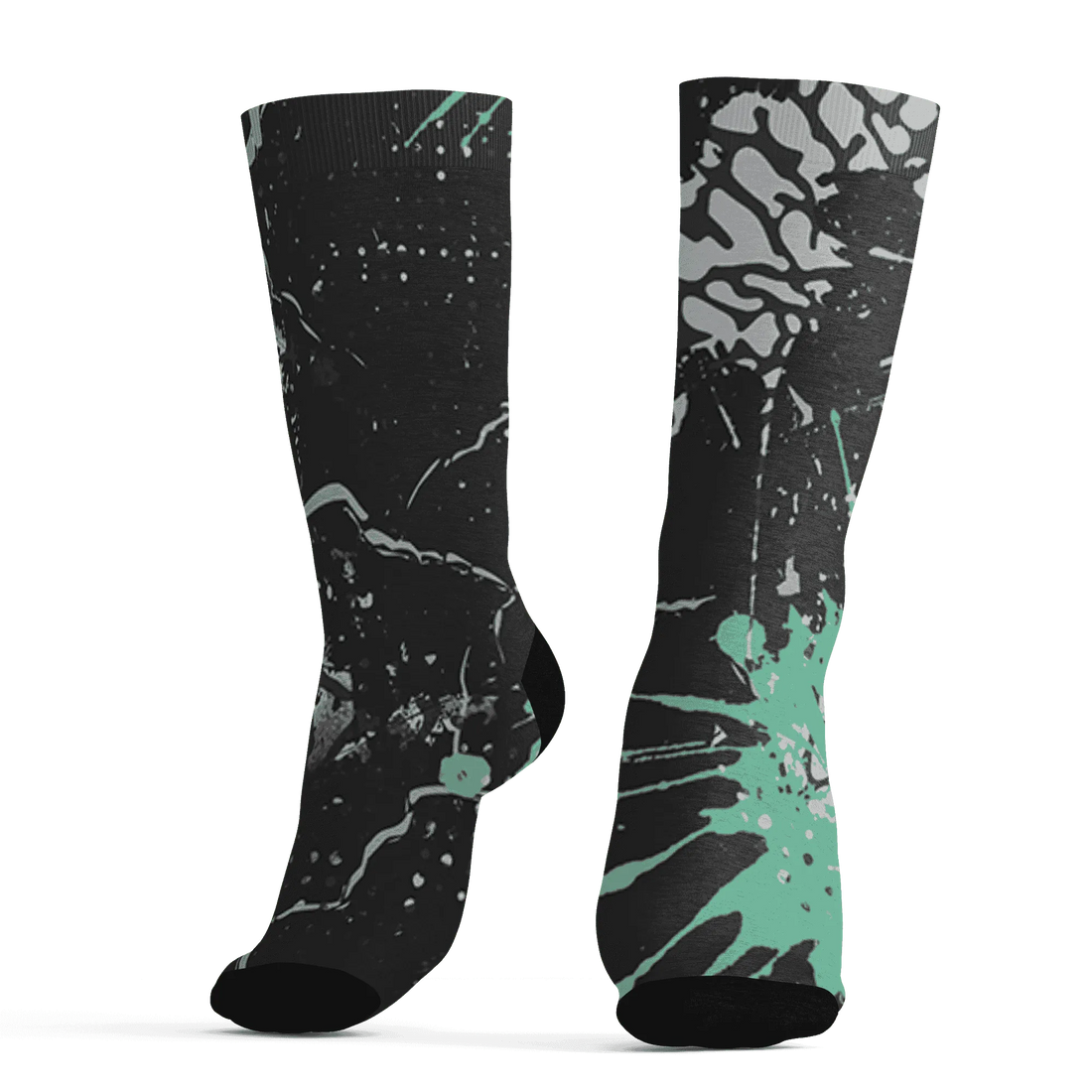 Green-Glow-3s-Socks-Match-MO-sneaker-3D