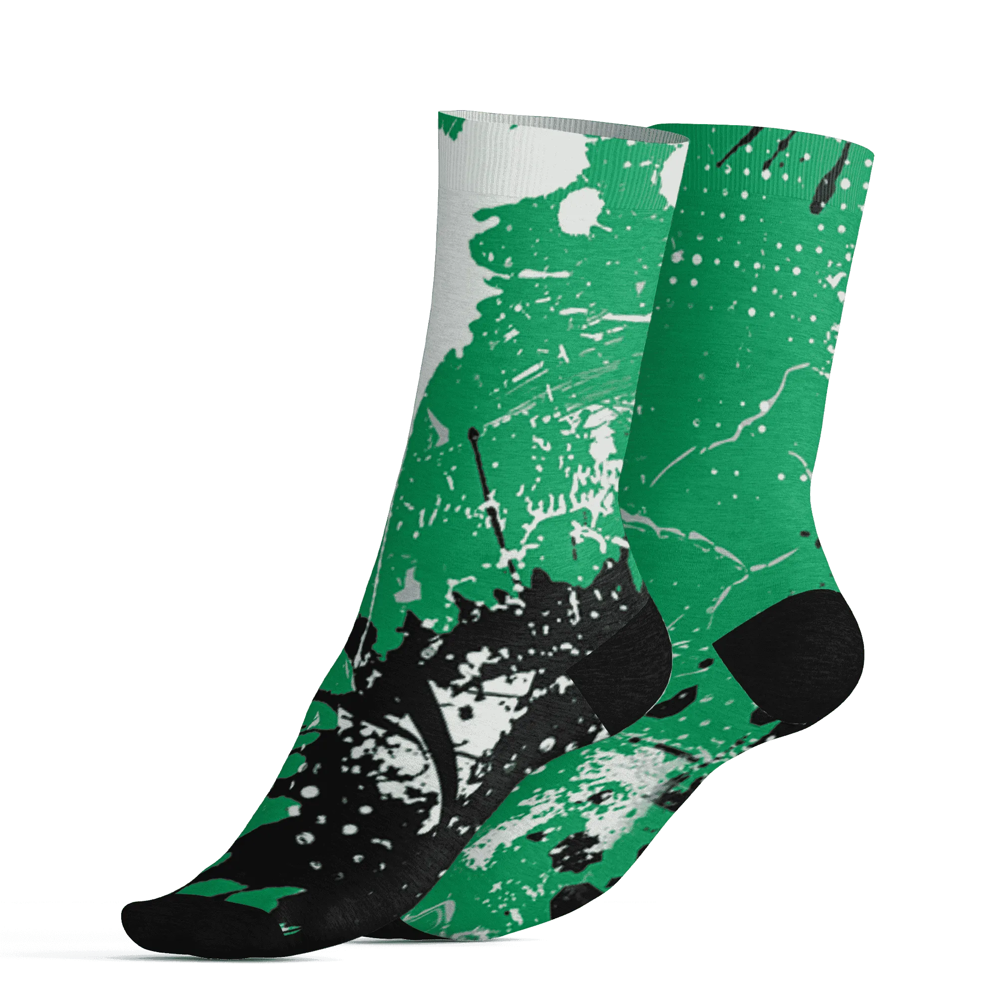 Lucky-Green-5s-Socks-Match-MO-sneaker-3D