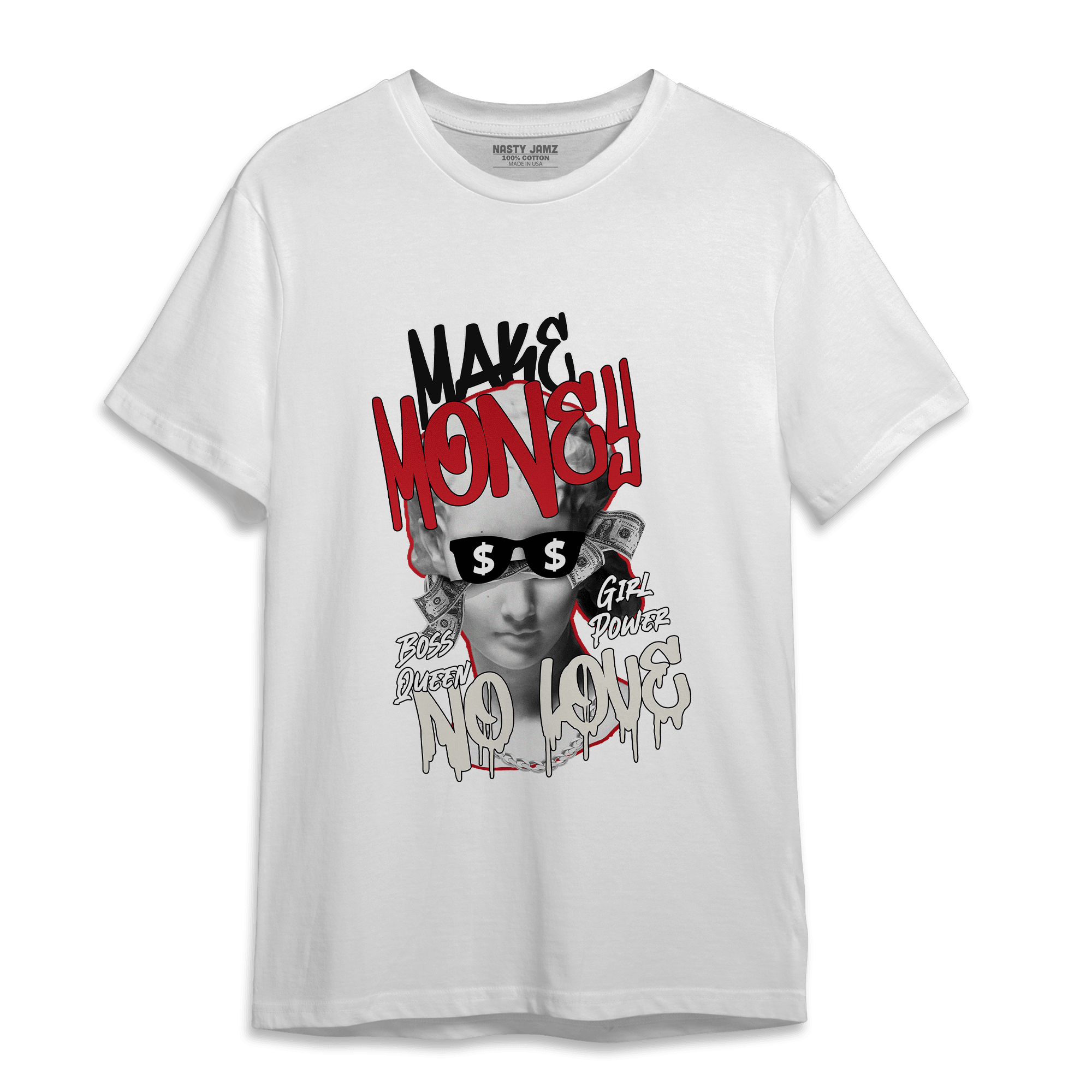 Low OG Trophy Room 1s T Shirt Match Make Money No Love - NastyJamz