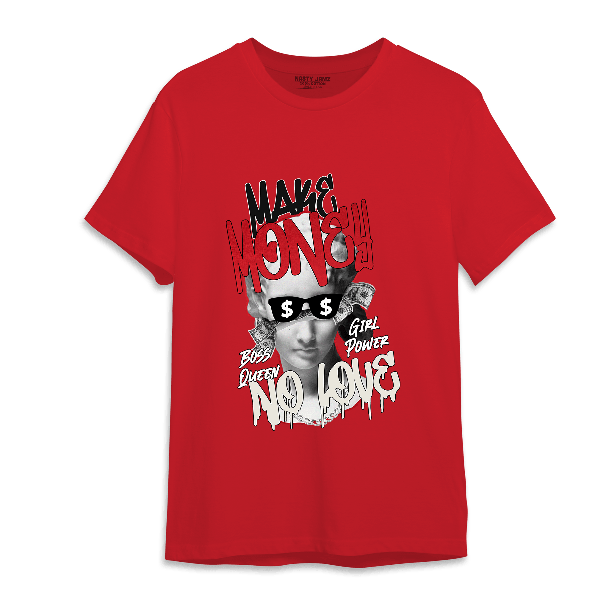 Low OG Trophy Room 1s T Shirt Match Make Money No Love - NastyJamz