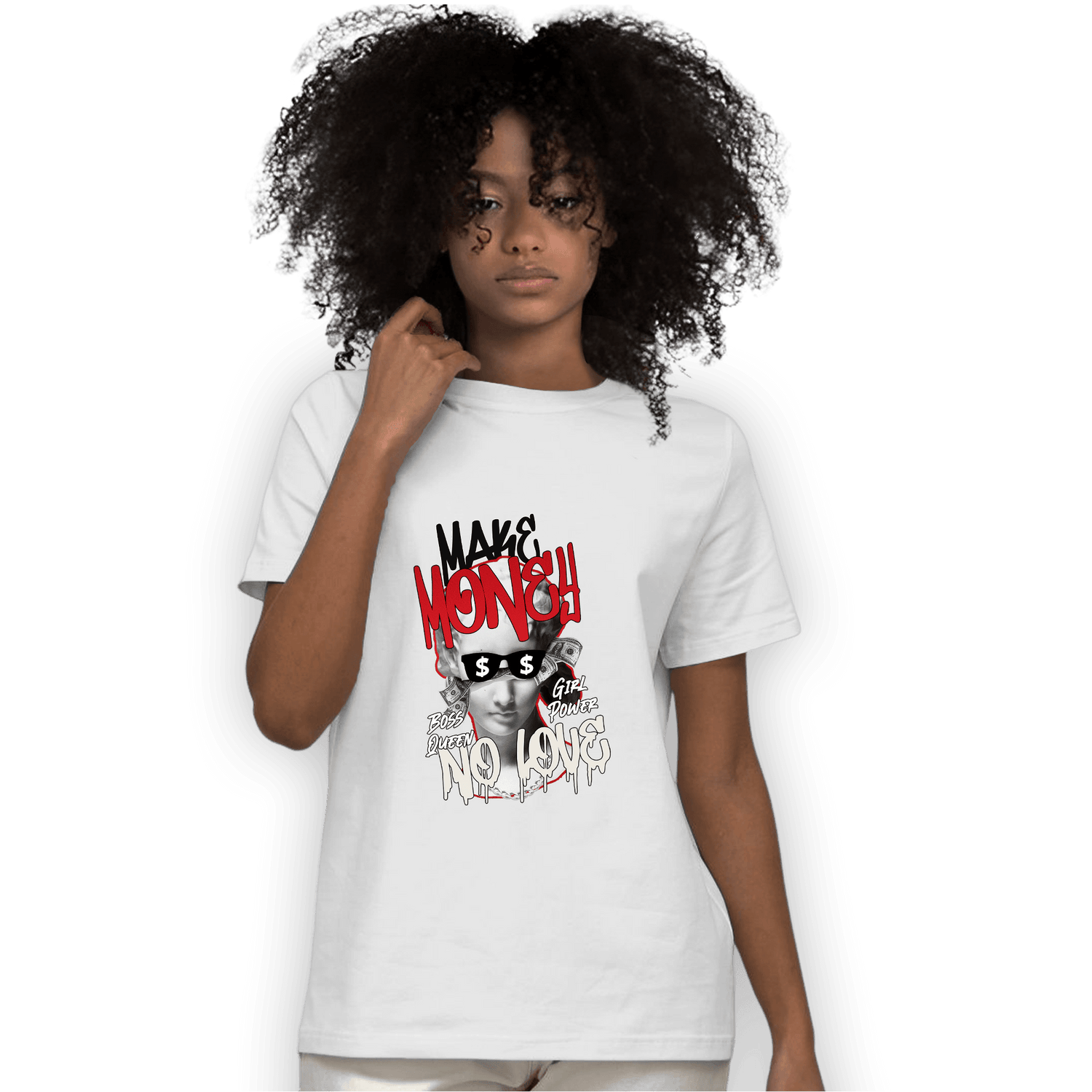 Low OG Trophy Room 1s T Shirt Match Make Money No Love - NastyJamz