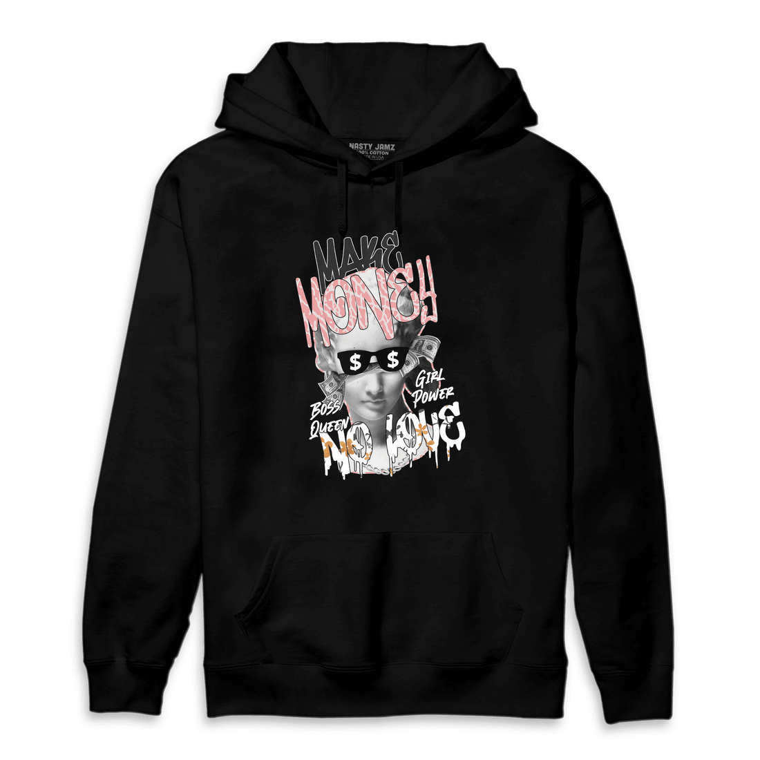 Red Stardust 3s Hoodie Match Make Money No Love - NastyJamz