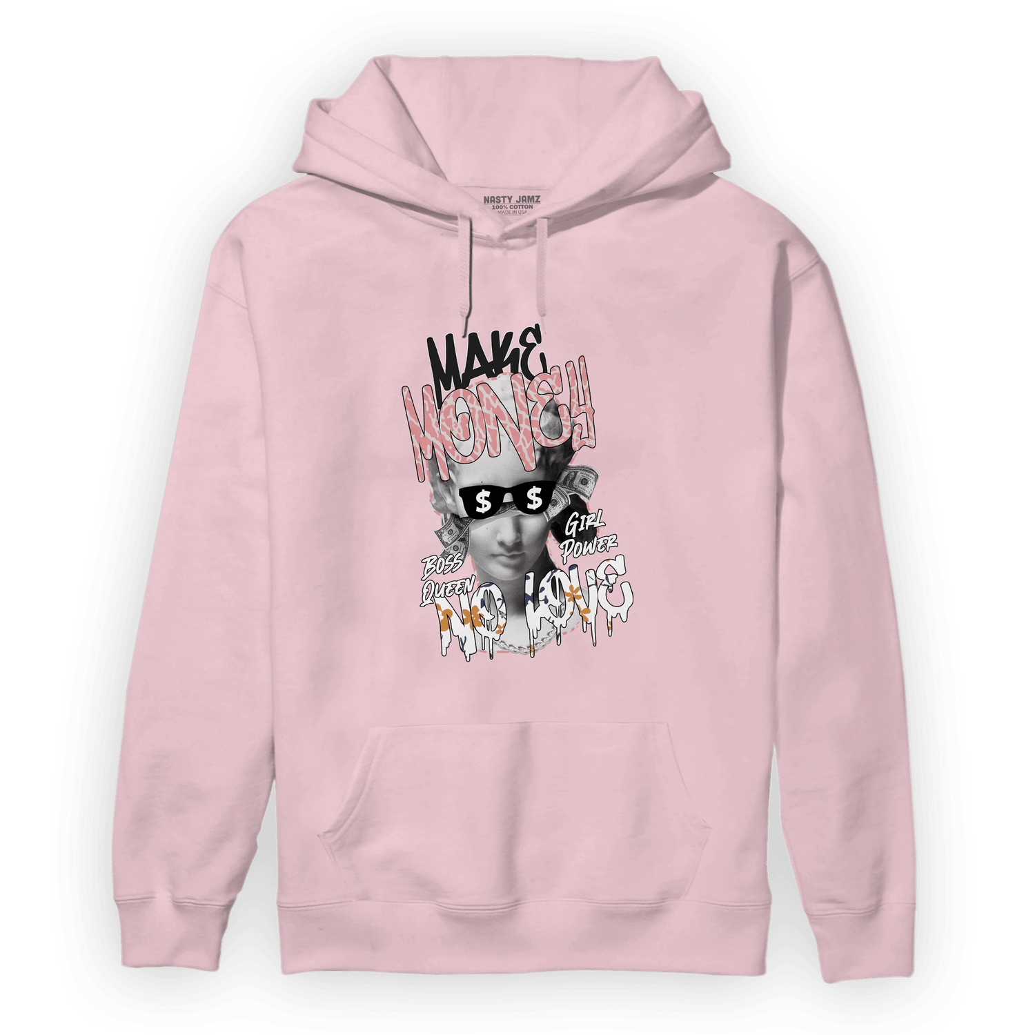 Red Stardust 3s Hoodie Match Make Money No Love - NastyJamz