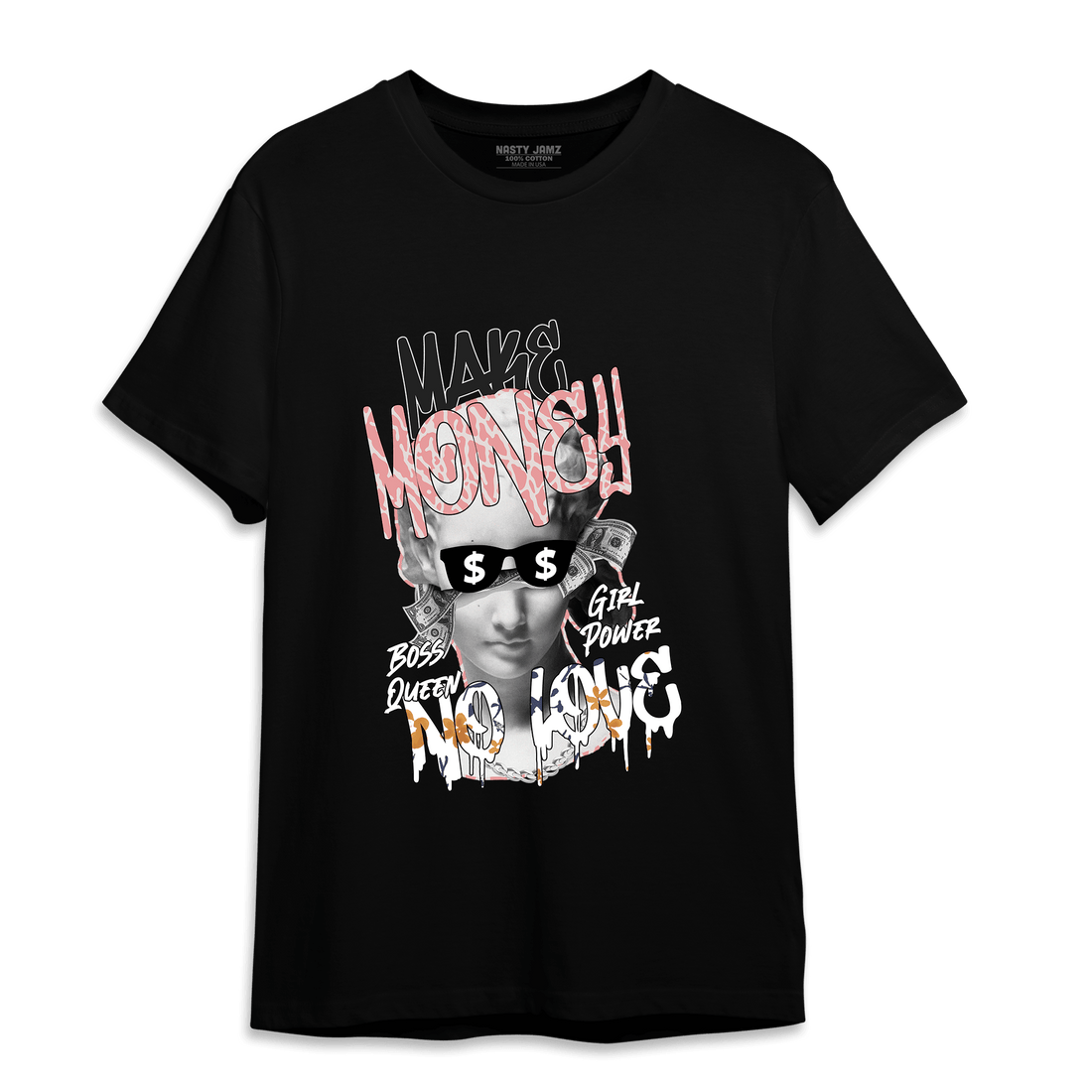 Red Stardust 3s T Shirt Match Make Money No Love - NastyJamz