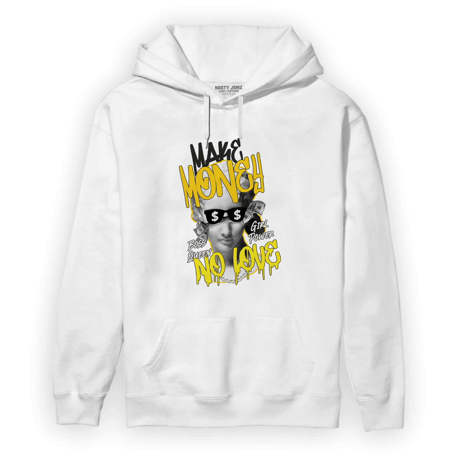 Vivid Sulfur 4s Hoodie Match Make Money No Love - NastyJamz