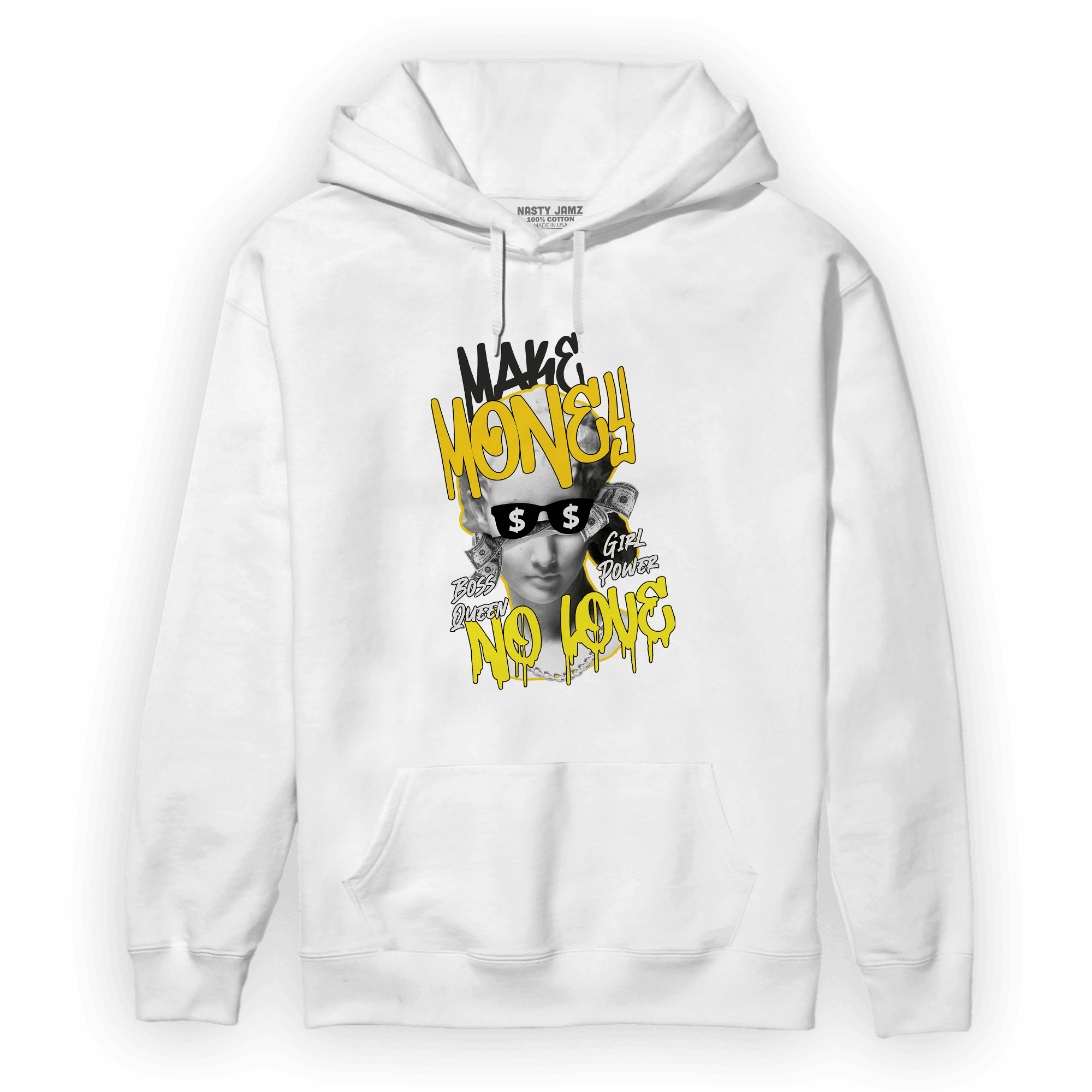 Vivid Sulfur 4s Hoodie Match Make Money No Love - NastyJamz